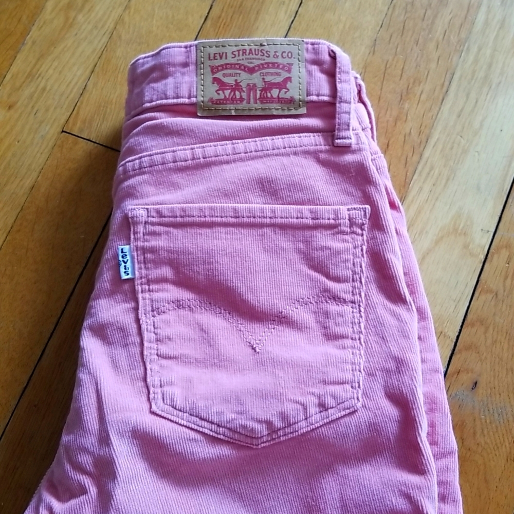 Levi's Pink Corduroy pants cords jeans